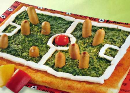 Fussball-Pizza