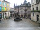 Ein Springbrungen in Santiago de Compostela