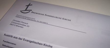 Raus aus der Kirche - jetzt auch schriftlich