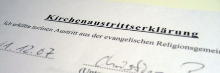 Kirchenaustrittserklärung