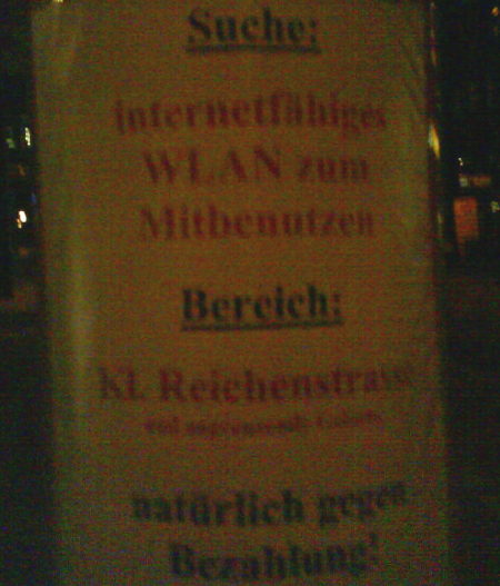 WLAN in Hamburg gesucht