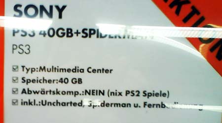 Playstation 3 mit 40 GB - NIX PS2