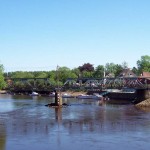 Brücke über die Lesum in Bremen Burg