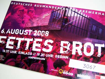 Fettes Brot Ticket