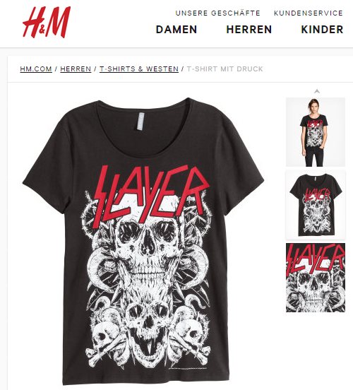 H&M Slayer T-Shirt